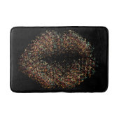 Moderne Abstrakte Kunstlips #19 Badematte (Vorderseite)