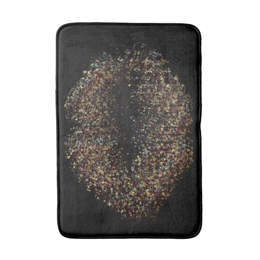 Moderne Abstrakte Kunstlips #19 Badematte (Vorderseite Vertikal)