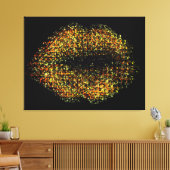 Moderne Abstrakte Kunstlips #22 Leinwanddruck (Insitu (Wohnzimmer))