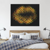 Moderne Abstrakte Kunstlips #22 Leinwanddruck (Insitu (Schlafzimmer))