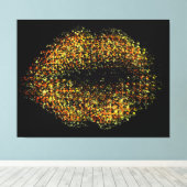 Moderne Abstrakte Kunstlips #22 Leinwanddruck (Insitu (Holzboden))