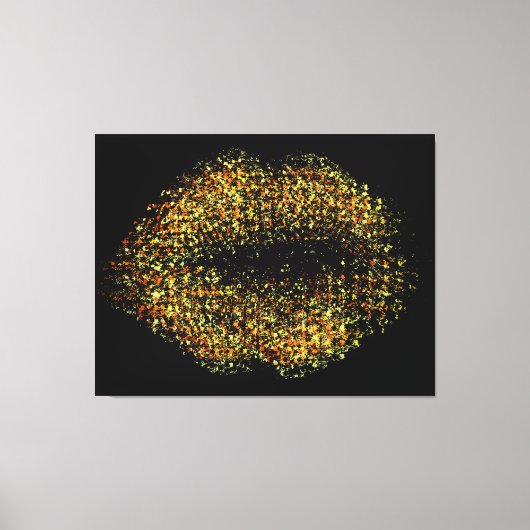 Moderne Abstrakte Kunstlips #22 Leinwanddruck (Vorderseite)