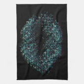 Moderne Abstrakte Kunstlips #23 Geschirrtuch (Vertikal)