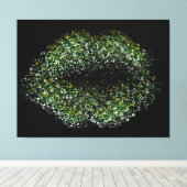 Moderne Abstrakte Kunstlips #28 Leinwanddruck (Insitu (Holzboden))