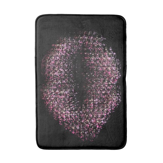 Moderne Abstrakte Kunstlips #30 Badematte (Vorderseite Vertikal)