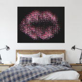 Moderne Abstrakte Kunstlips #30 Leinwanddruck (Insitu (Schlafzimmer))