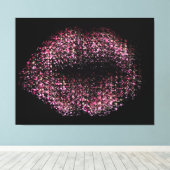 Moderne Abstrakte Kunstlips #30 Leinwanddruck (Insitu (Holzboden))