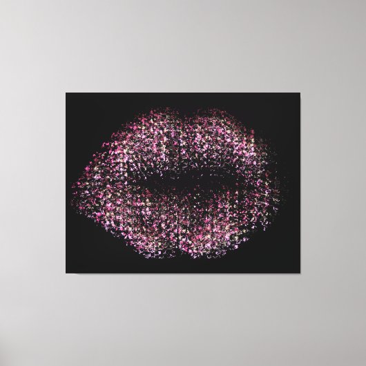 Moderne Abstrakte Kunstlips #30 Leinwanddruck (Vorderseite)