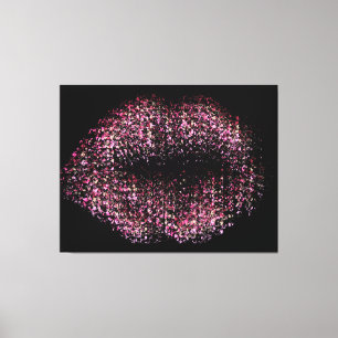 Moderne Abstrakte Kunstlips #30 Leinwanddruck