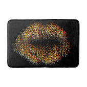 Moderne Abstrakte Kunstlips #34 Badematte (Vorderseite)