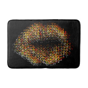 Moderne Abstrakte Kunstlips #34 Badematte
