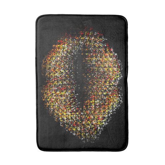 Moderne Abstrakte Kunstlips #34 Badematte (Vorderseite Vertikal)