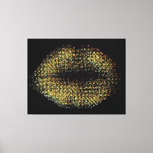 Moderne Abstrakte Kunstlips #41 Leinwanddruck (Vorderseite)
