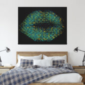 Moderne Abstrakte Kunstlips #47 Leinwanddruck (Insitu (Schlafzimmer))