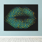 Moderne Abstrakte Kunstlips #47 Leinwanddruck (Insitu (Holzboden))