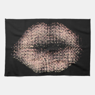 Moderne Abstrakte Kunstlips #48 Geschirrtuch