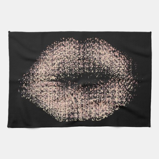 Moderne Abstrakte Kunstlips #48 Geschirrtuch (Horizontal)