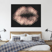 Moderne Abstrakte Kunstlips #48 Leinwanddruck (Insitu (Schlafzimmer))