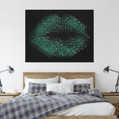 Moderne Abstrakte Kunstlips #58 Leinwanddruck (Insitu (Schlafzimmer))