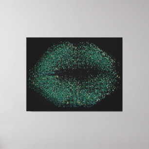 Moderne Abstrakte Kunstlips #58 Leinwanddruck