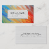 Moderne Abstrakte Kunstmalerei #83 Visitenkarte (Vorne/Hinten)