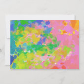 Moderne Abstrakte Kunstmalerei Personalisierter Na Mitteilungskarte (Rückseite)