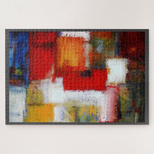 Moderne Abstrakte Kunstmalerei Puzzle (Horizontal)