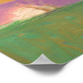 Moderne Abstrakte Kunstmalerei von Richard Diebenk Poster (Ecke)