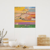 Moderne Abstrakte Kunstmalerei von Richard Diebenk Poster (Küche)