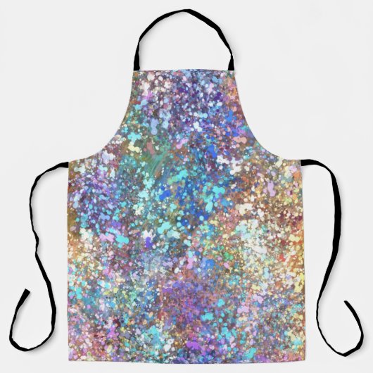 Moderne Abstrakte Kunstmalereien und Spritzer Schürze (Vorderseite)