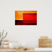 Moderne Abstrakte Kunstposter - Moderne Kunstdruck Poster (Küche)