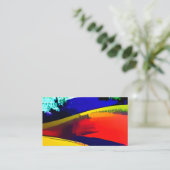 Moderne Abstrakte Kunsttextur farbenfroh Visitenkarte (Stehend Vorderseite)