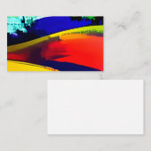Moderne Abstrakte Kunsttextur farbenfroh Visitenkarte (Vorne/Hinten)