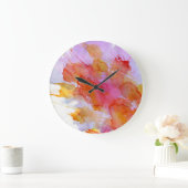 Moderne Abstrakte Kunstuhren Große Wanduhr (Zuhause)