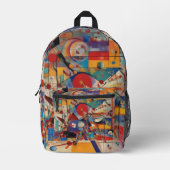 Moderne abstrakte Kunstwerke Bedruckter Rucksack (Vorderseite)