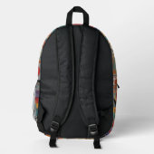 Moderne abstrakte Kunstwerke Bedruckter Rucksack (Rückseite)