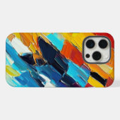 Moderne abstrakte Kunstwerke iPhone Hülle (Rückseite (Horizontal))