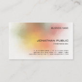 Moderne, Abstrakte Kunstwerke Premium Visitenkarte (Rückseite)