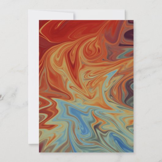 Moderne Abstrakte Kunstzeitschrift Einladung (Rückseite)