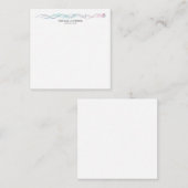 Moderne Abstrakte Kurven Moderne Trendsetter Mitteilungskarte (Vorne/Hinten)