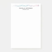 Moderne Abstrakte Kurven Moderne Trendsetter Post-it Klebezettel (Vorderseite)