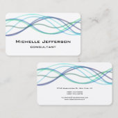 Moderne Abstrakte Kurven Moderne Trendsetter Visitenkarte (Vorne/Hinten)
