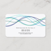 Moderne Abstrakte Kurven Moderne Trendsetter Visitenkarte (Rückseite)