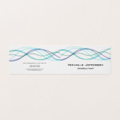 Moderne Abstrakte Kurven Moderne Trendsetter Visitenkarten (Außenseite Aufgefaltet)