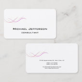 Moderne Abstrakte Kurven Stilvoll und trendig Visitenkarte (Vorne/Hinten)