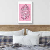 Moderne abstrakte Labyrinth-Leinwand Leinwanddruck (Insitu (Schlafzimmer))