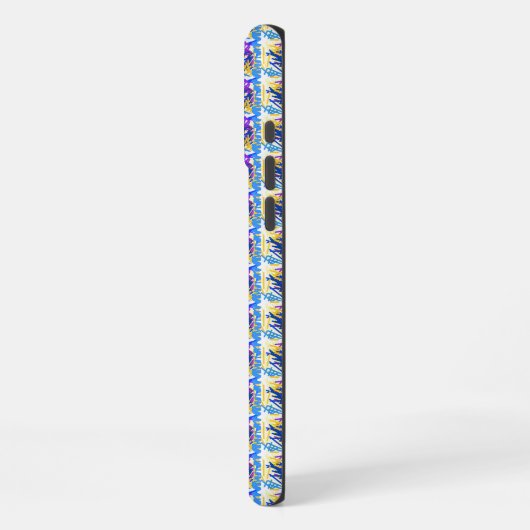 Moderne Abstrakte Lackschicht iPhone Hülle (Linke Seite)