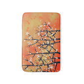 Moderne Abstrakte Landschaft Burnt Orange Badematte (Vorderseite Vertikal)