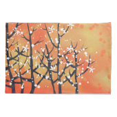 Moderne Abstrakte Landschaft Burnt Orange Kissenbezug (Rückseite-Links)