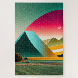 Moderne Abstrakte Landschaft Puzzle